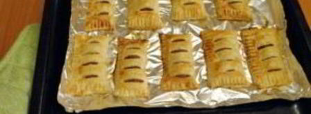 слойки из слоеного бездрожжевого теста. Шаг 8