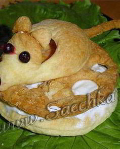 Слойки Мышка на сыре