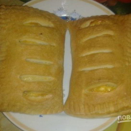 Рецепт слоек с колбасой