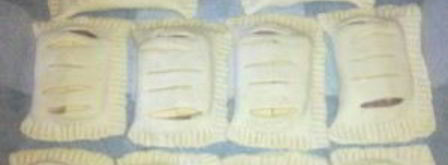 слойки с колбасой. Шаг 4