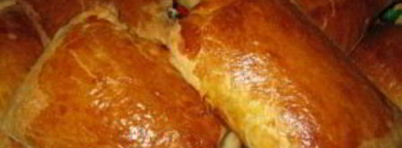 слойки с творогом и изюмом. Шаг 11