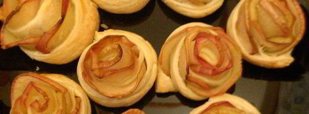 слойки с яблоками розочки. Шаг 5