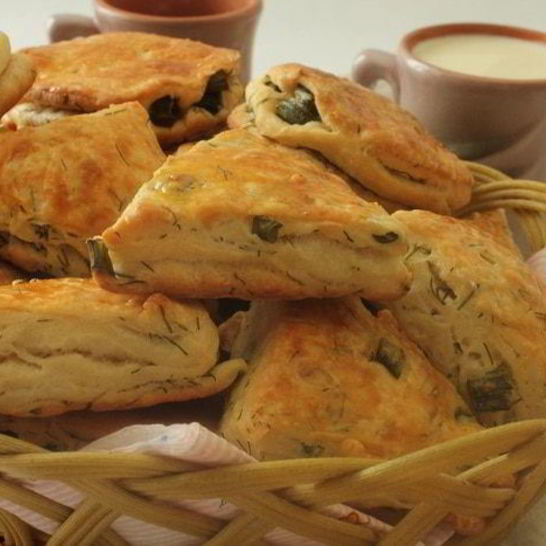 Рецепт слоек с зеленью