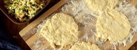 несладкие сырники с начинкой из яйца и зеленого лука. Шаг 9