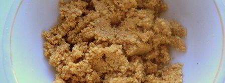 сырник с черникой фиалки. Шаг 2