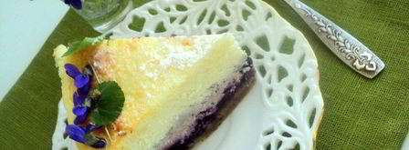 сырник с черникой фиалки. Шаг 11