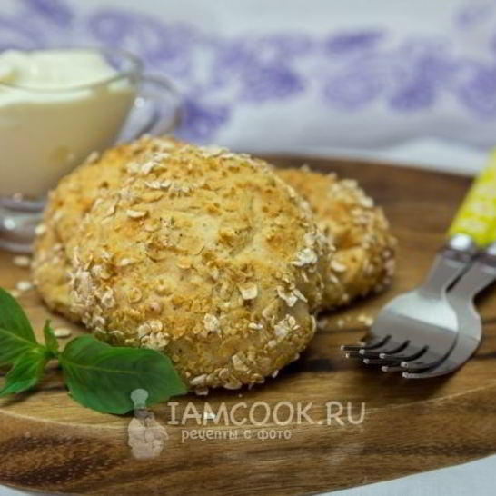 Рецепт сырников с овсяными хлопьями в духовке