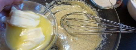 творожник с миндалем и вяленой вишней. Шаг 4