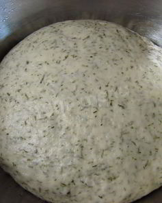 Тесто для пиццы с укропом на воде