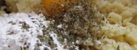 тесто из картофельного пюре. Шаг 2