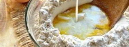 тесто на молоке без дрожжей. Шаг 4