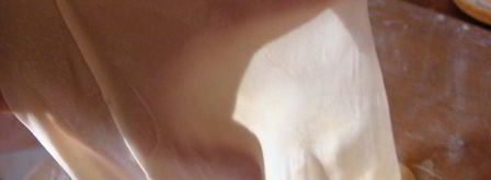 вытяжное тесто улитка с начинкой. Шаг 3