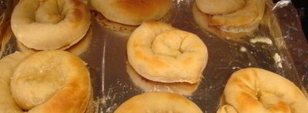 вытяжное тесто улитка с начинкой. Шаг 6