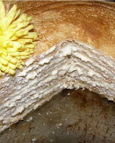 Блинчатый торт с творогом