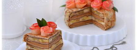 блинный торт весеннее настроение. Шаг 22