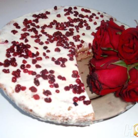 Рецепт брусничного торта