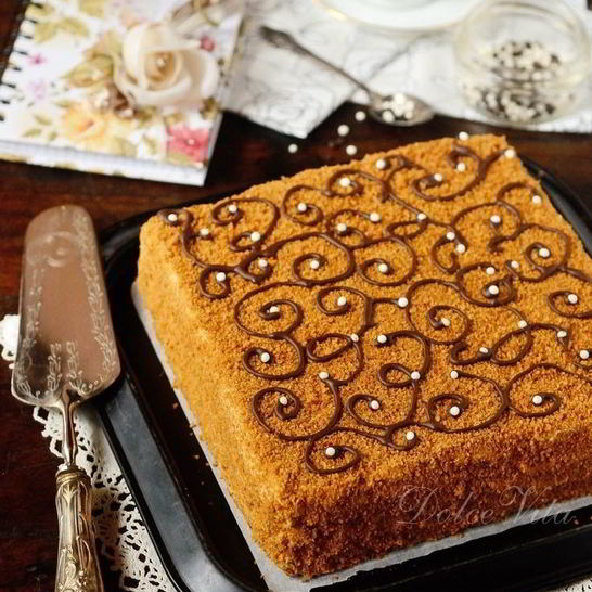 Рецепт чешского медового торта марленка