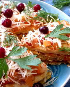 Кабачковый торт Мозаика