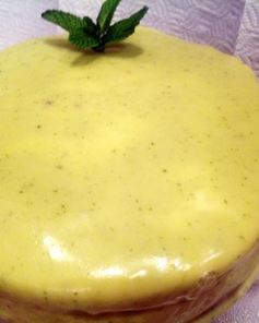 Маковый торт с шоколадом и мятой