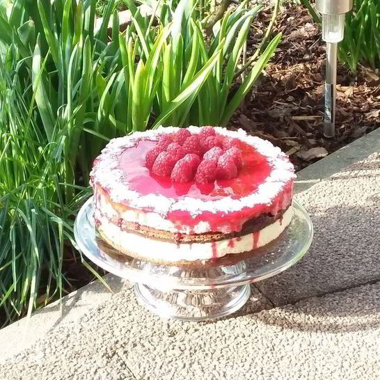 Рецепт малинового торта