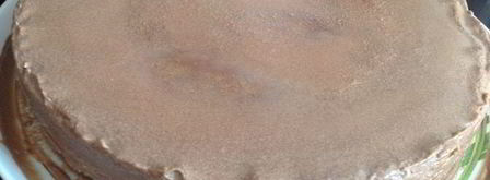 шоколадный блинный торт. Шаг 12