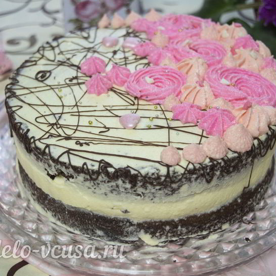 Рецепт шоколадного торта с заварным кремом
