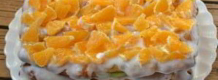 торт из заварного теста с фруктами. Шаг 9