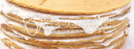 торт медовая новинка. Шаг 12