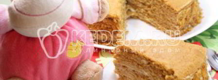 торт медовая новинка. Шаг 14