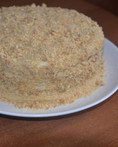 Торт на сковороде со сметаной