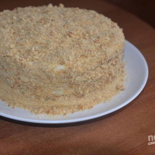 Рецепт торта на сковороде со сметаной