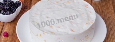 торт с шоколадными подтеками и фруктами. Шаг 27