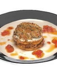 Тортино с анчоусами белыми грибами и картофелем