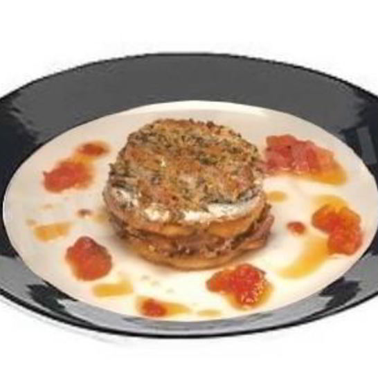 Рецепт тортино с анчоусами белыми грибами и картофелем