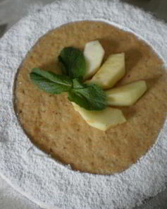 Яблочный торт с карамельным баварским муссом