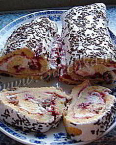 Творожный рулет