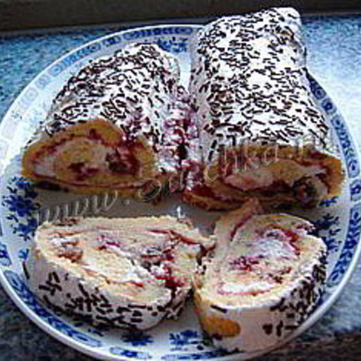 Творожный рулет