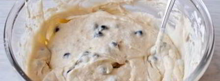 черничные вафли на сметане. Шаг 5