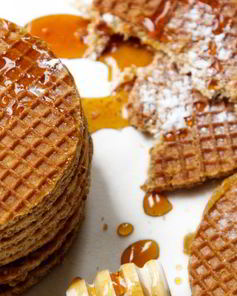 Голландские вафли с карамелью