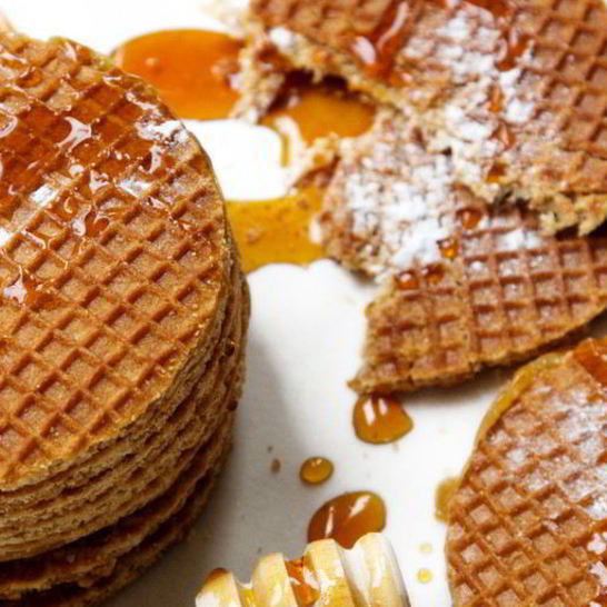 Рецепт голландских вафель с карамелью