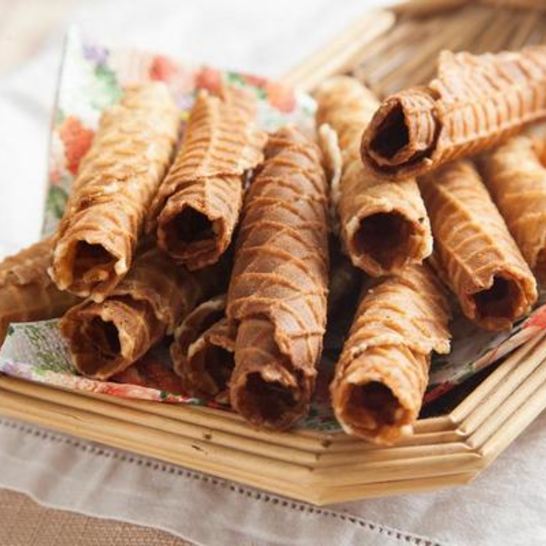 Рецепт хрустящих вафельных трубочек по-домашнему