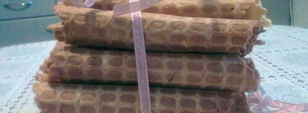 хрустящие вафельные трубочки. Шаг 9