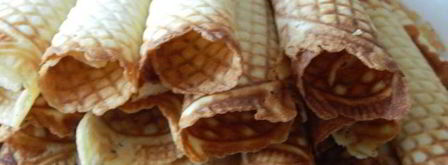 хрустящие вафли с маскарпоне и фруктами. Шаг 6