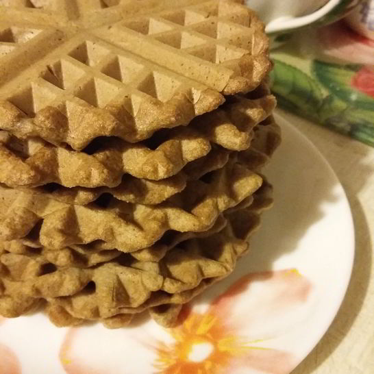 Рецепт ржаных вафель