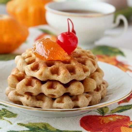 Рецепт тыквенных вафель