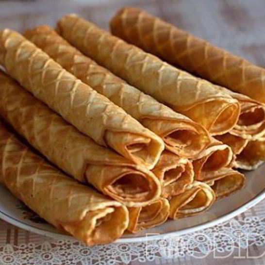 Рецепт вафельных трубочек без вафельницы