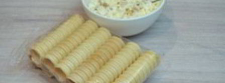 вафельные трубочки с начинкой. Шаг 5