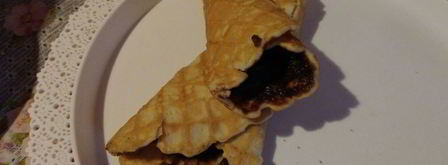 вафельные трубочки с заварным кремом. Шаг 6