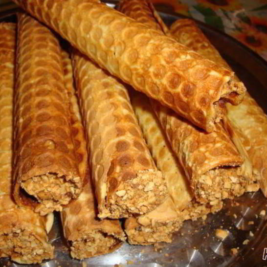 Рецепт вафельных трубочек