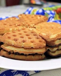 Вафли мягкие на газу в вафельнице